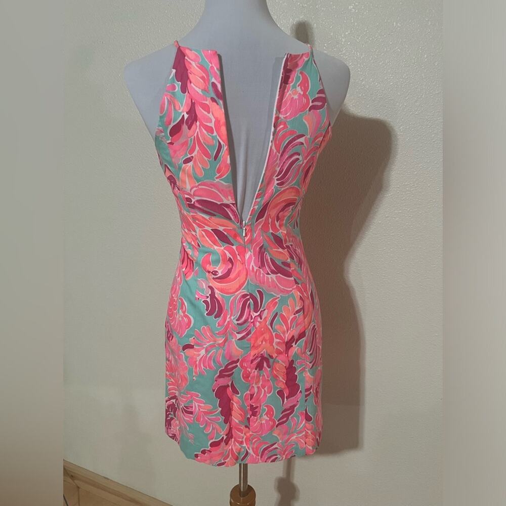 Lilly Pulitzer 20801 Pearl Shift dress in Poolside Blue Love Birds NEW 0 - Picture 5 of 8